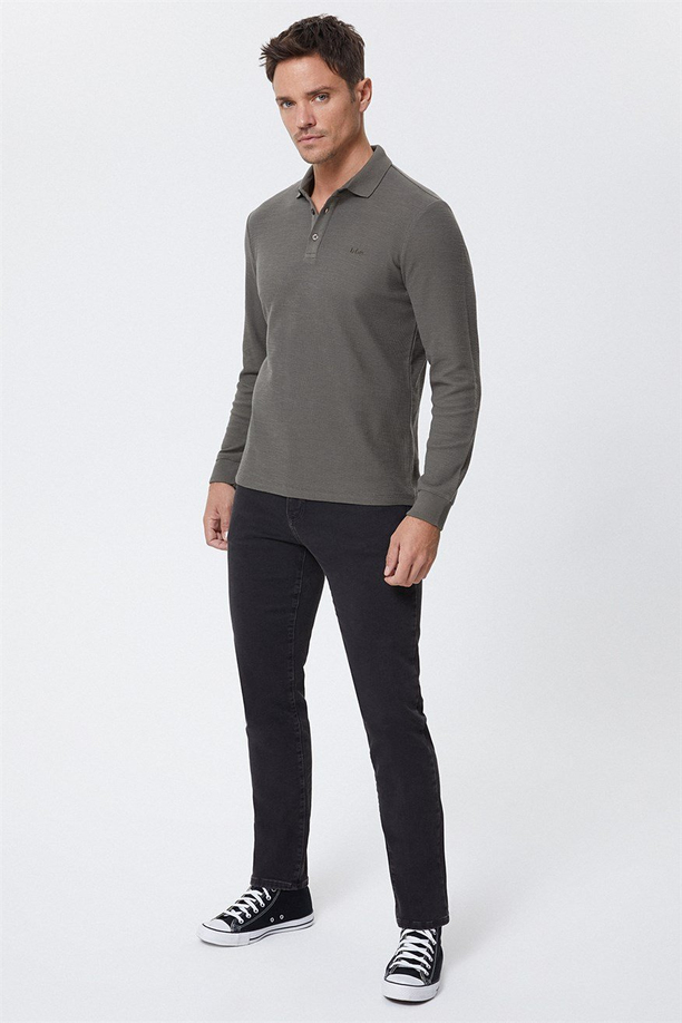 Tylens Erkek Polo Yaka U.Kol T-Shirt Haki