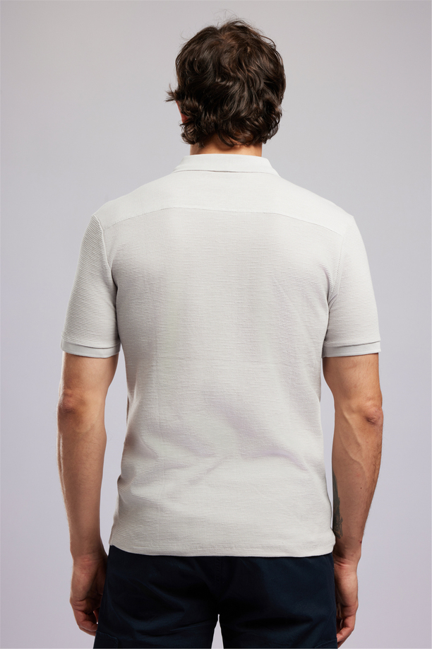 TYLER Erkek Regular Fit Basic Polo Yaka T-Shirt Beyaz