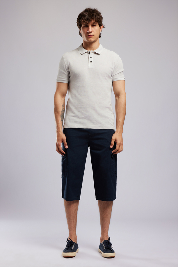 TYLER Erkek Regular Fit Basic Polo Yaka T-Shirt Beyaz