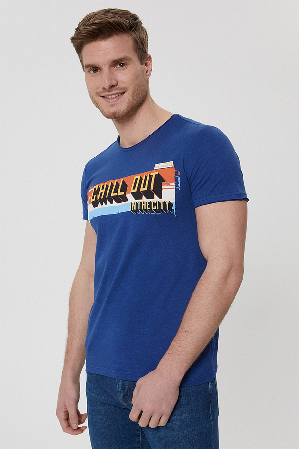TYSON ERKEK KESİKLİ O YAKA T-SHIRT