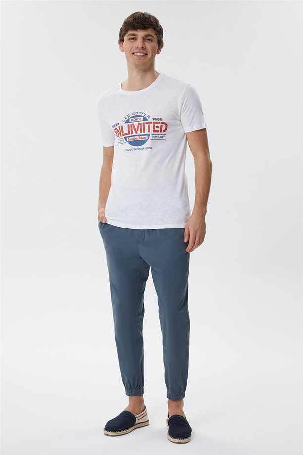 Unlimited Erkek O Yaka T-Shirt Beyaz