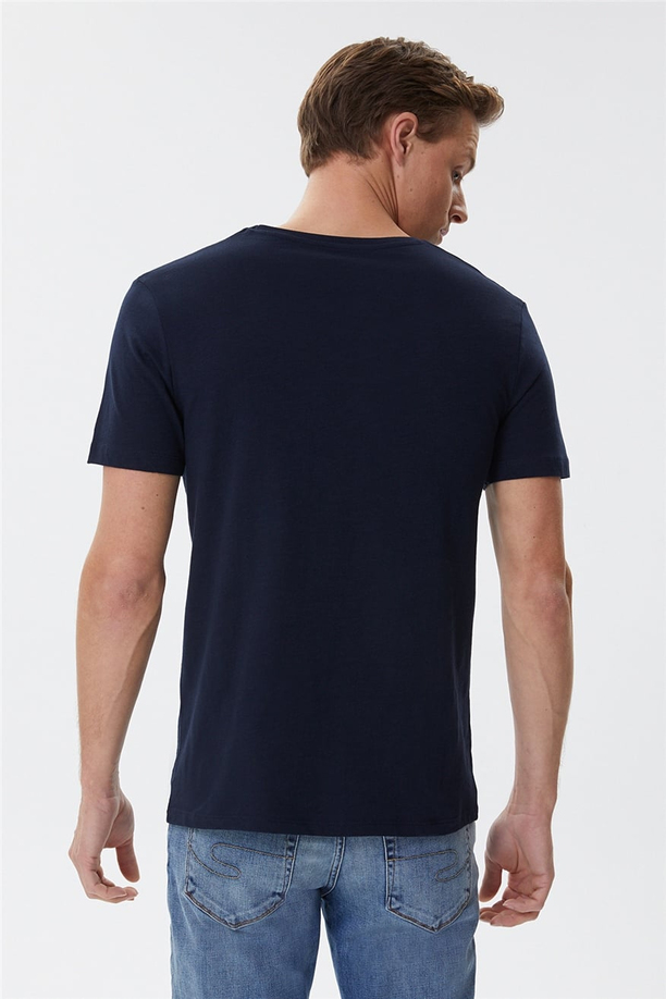 Unlimited Erkek O Yaka T-Shirt Lacivert