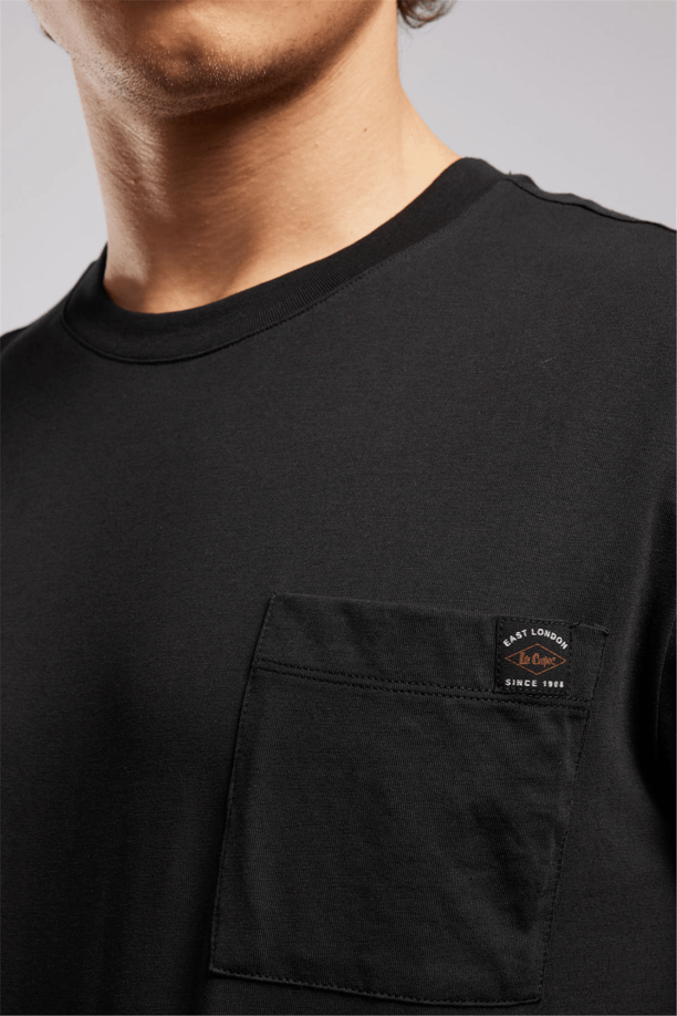 VINCENT Erkek Regular Fit %100 Pamuk Basic Bisiklet Yaka T-Shirt Siyah