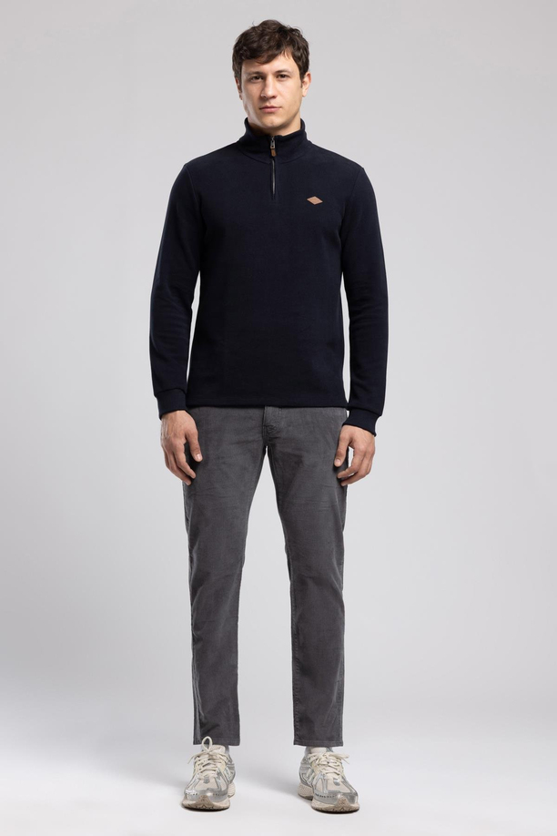 WESTORN ERKEK DİK YAKA SWEATSHIRT