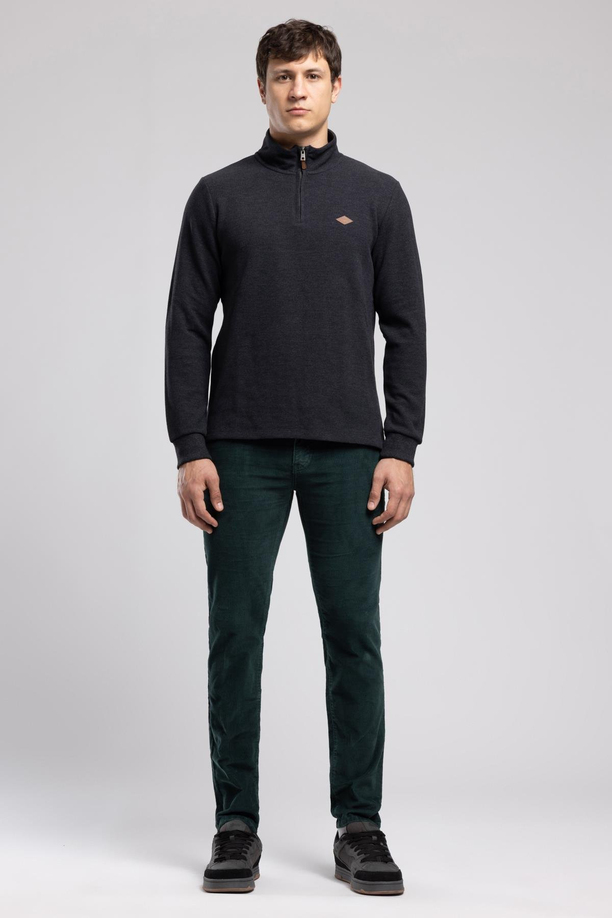 WESTORN ERKEK DİK YAKA SWEATSHIRT