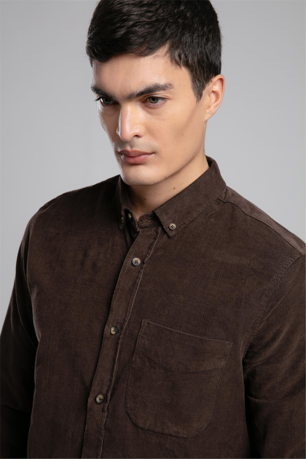 WORNES ERKEK KADİFE U.KOL GÖMLEK