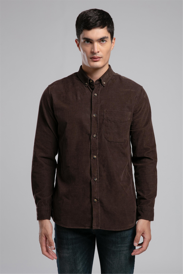 WORNES ERKEK KADİFE U.KOL GÖMLEK