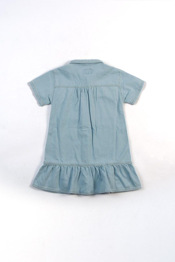 Zayn Kiz Çocuk %100 Pamuk Jean Elbise Denim