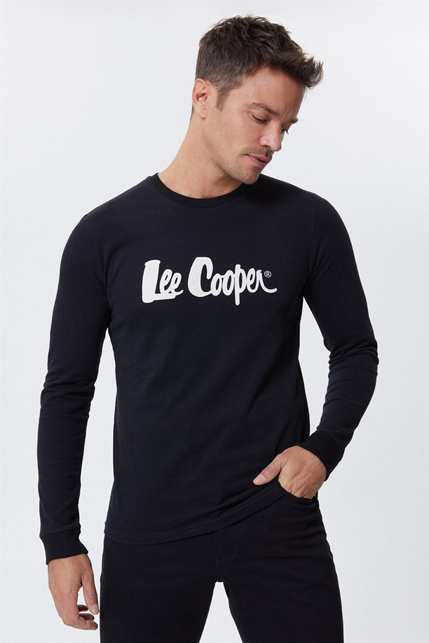Zayne Erkek O Yaka U.Kol T-Shirt Siyah