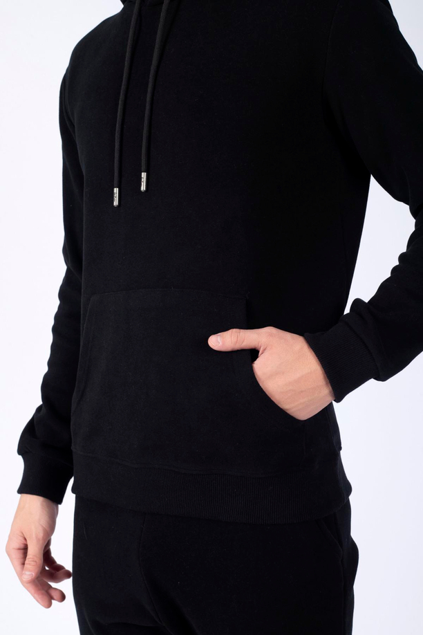 Zebrar Erkek Sweatshırt Siyah