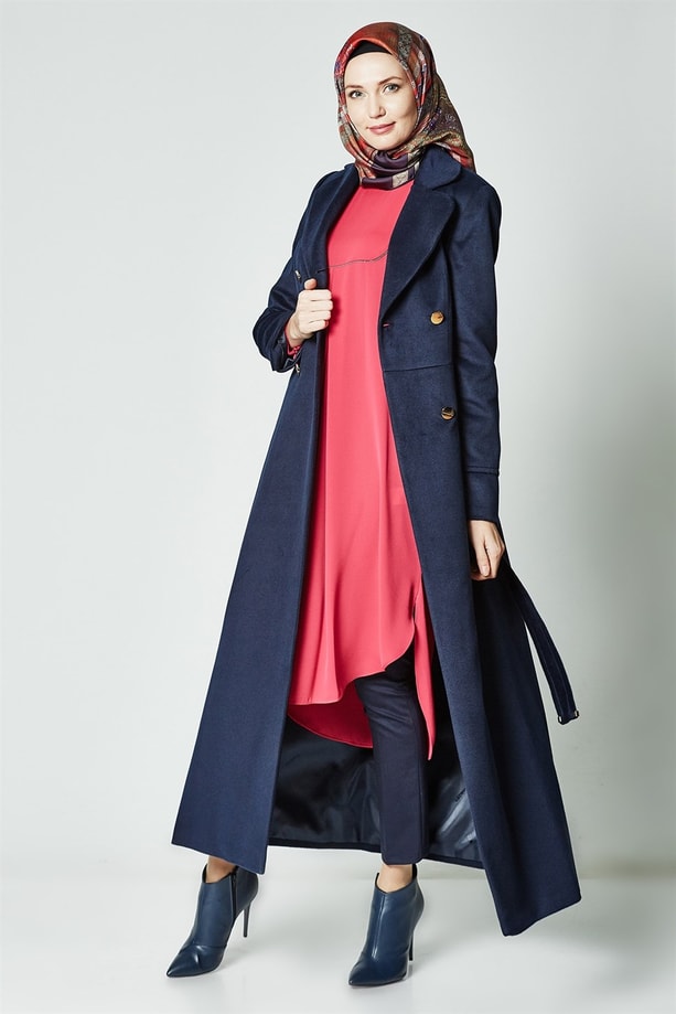 Armine Manto 18Ka8663 Lacivert