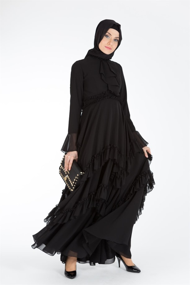 Armine Abiye Elbise 18Ya1518 Siyah