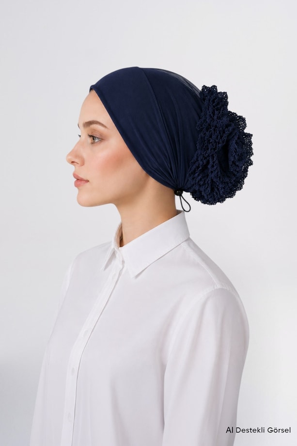 Topuzlu Comfort Fit BONE Lacivert