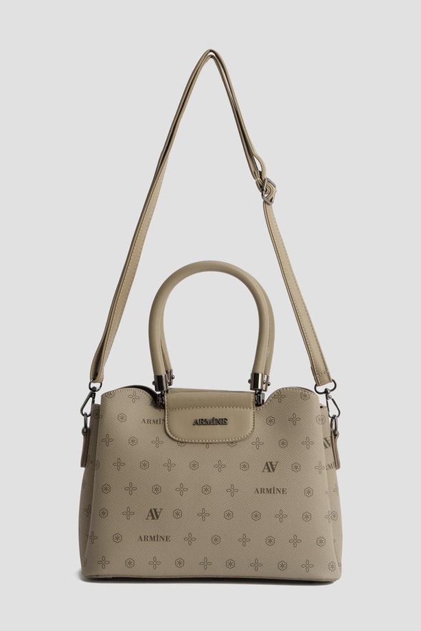 Armine Çanta Baskılı 25YD7342 Vizon