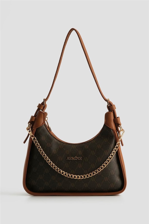 Armine Çanta Noktalı 25YD7386 Kahverengi