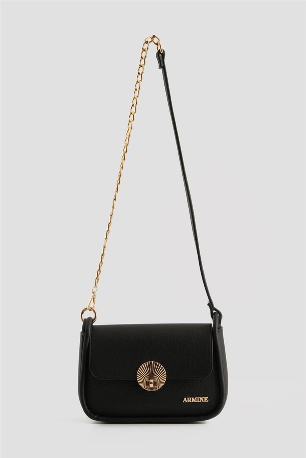 Armine Pia Deri Çanta 25YD7397 Siyah