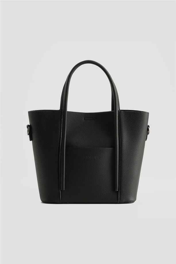 Armine Pia Deri Çanta 25YD7398 Siyah