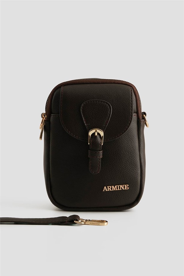 Armine El Çantası Pia Deri 25YD7406 Kahverengi