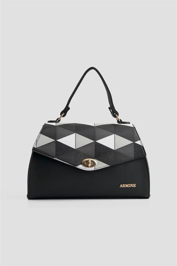 Armine Çanta Ekose 25YD7409 Siyah