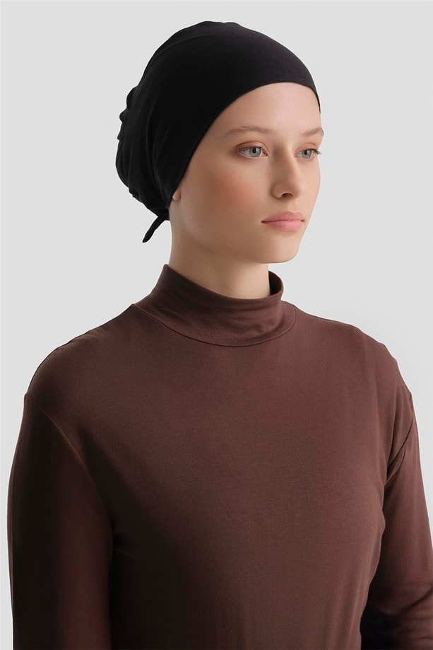 Dikişsiz XL Bone Siyah