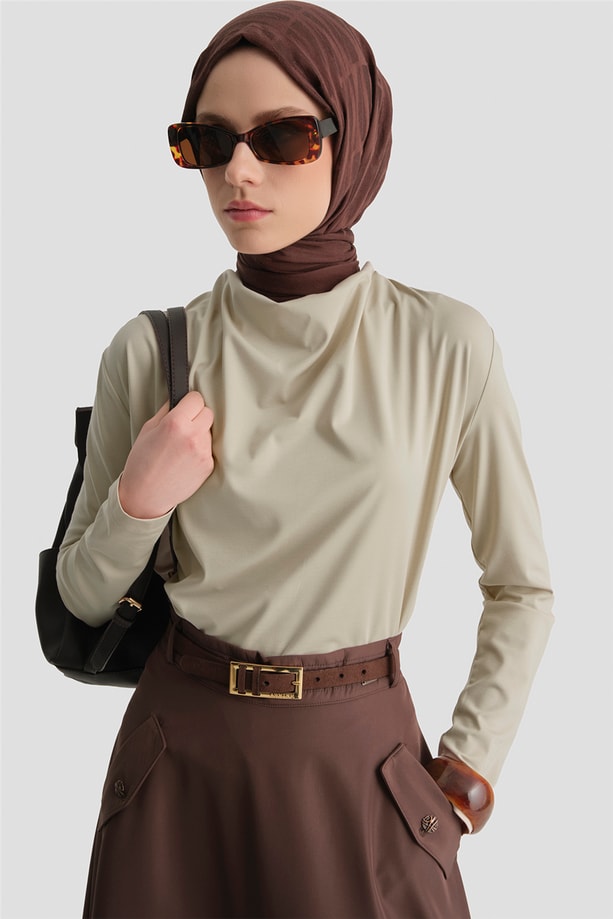 Armine Degaje Örme Badi Ekru