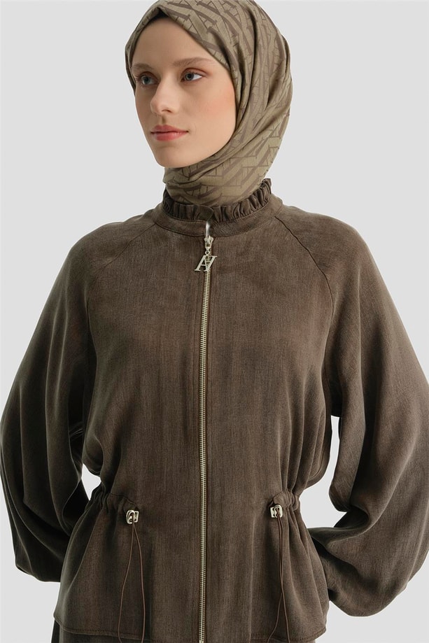 Kupra Ceketli Takım Kahve