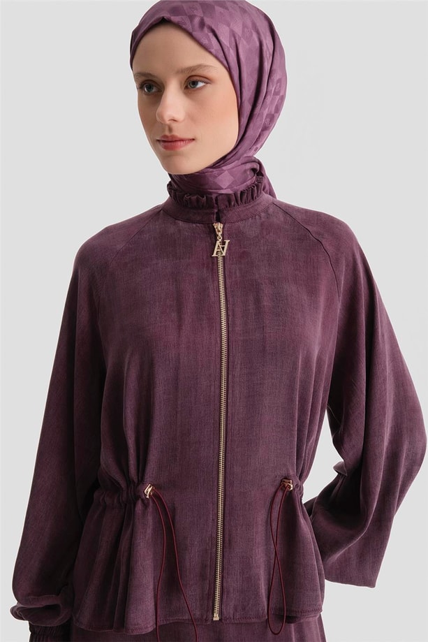 Kupra Ceketli Takım Mürdüm