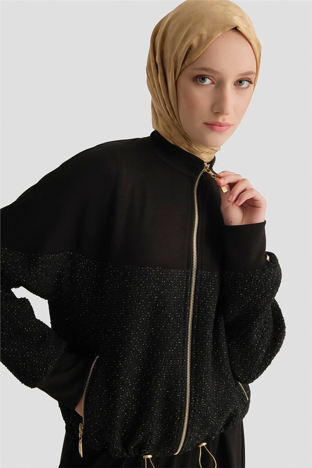 Modal Karışımlı Örme Takım Siyah