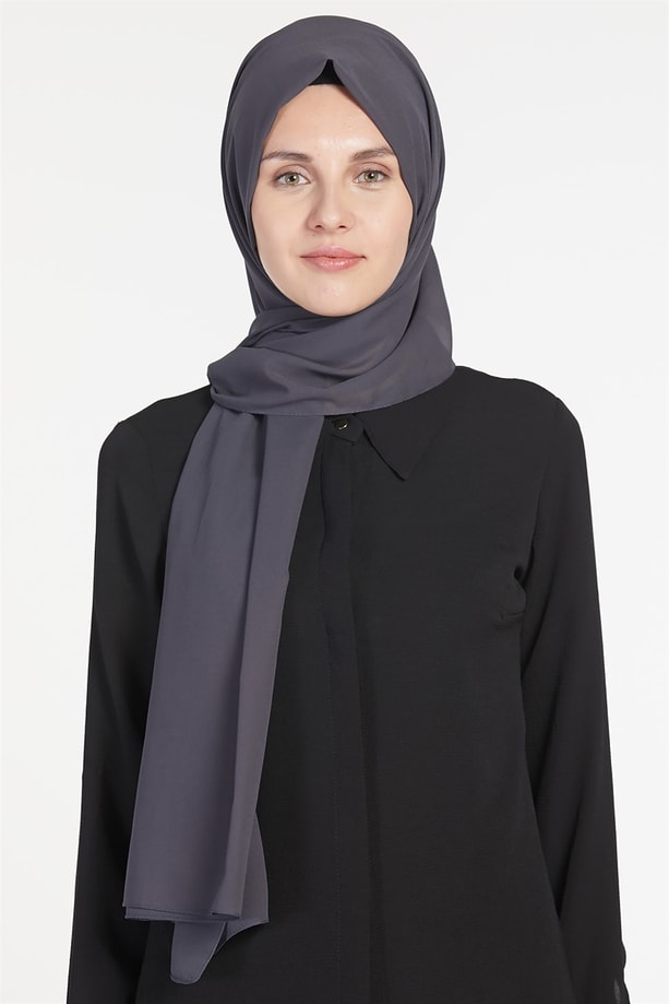 Belli Polyester Şal 00Oaat44 Antrasit