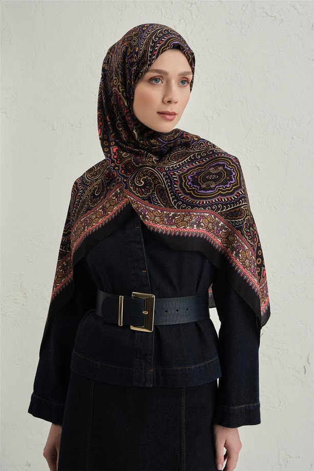 Armine Premium Pure Etnik Desen Şal 3 25