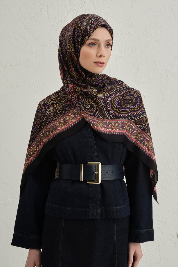 Armine Premium Pure Etnik Desen Şal 3 25