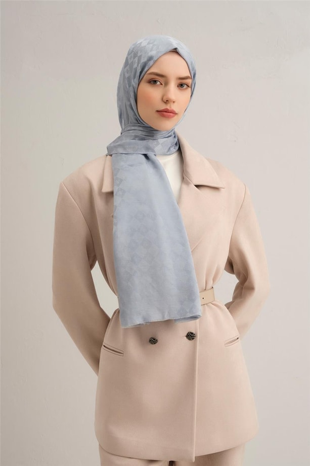 Armine Jakarlı İpek Pamuk Şal 10698
