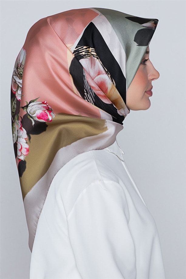 Armine Nostalji Twill İpek Eşarp 18Ya0642 12