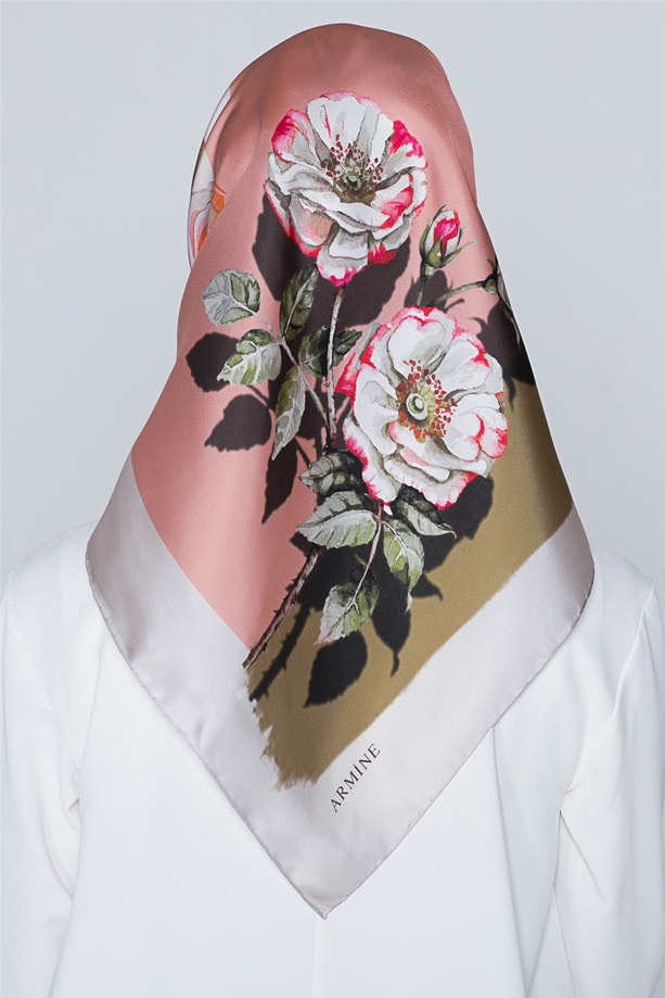 Armine Nostalji Twill İpek Eşarp 18Ya0642 12
