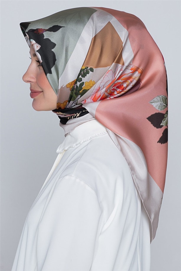 Armine Nostalji Twill İpek Eşarp 18Ya0642 12