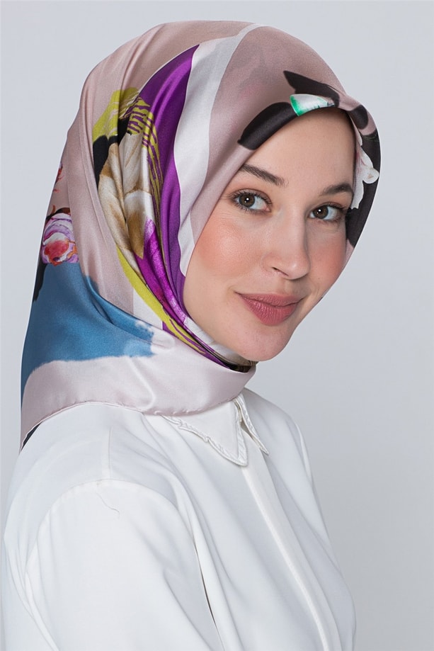 Armine Nostalji Twill İpek Eşarp 18Ya0642 34