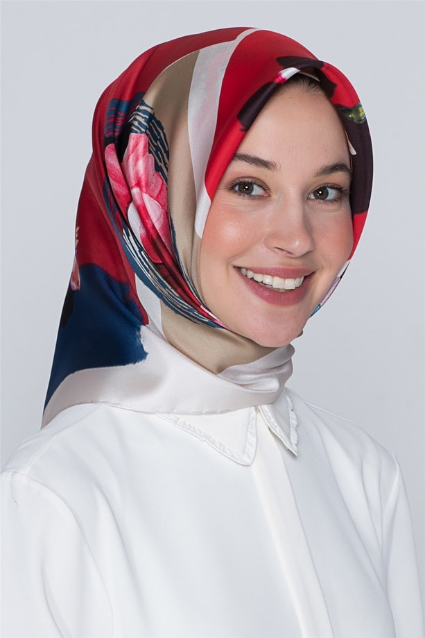 Armine Nostalji Twill İpek Eşarp 18Ya0642 35