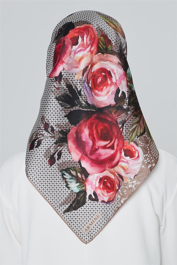 Armine Nostalji Twill İpek Eşarp 18Ya4513 33