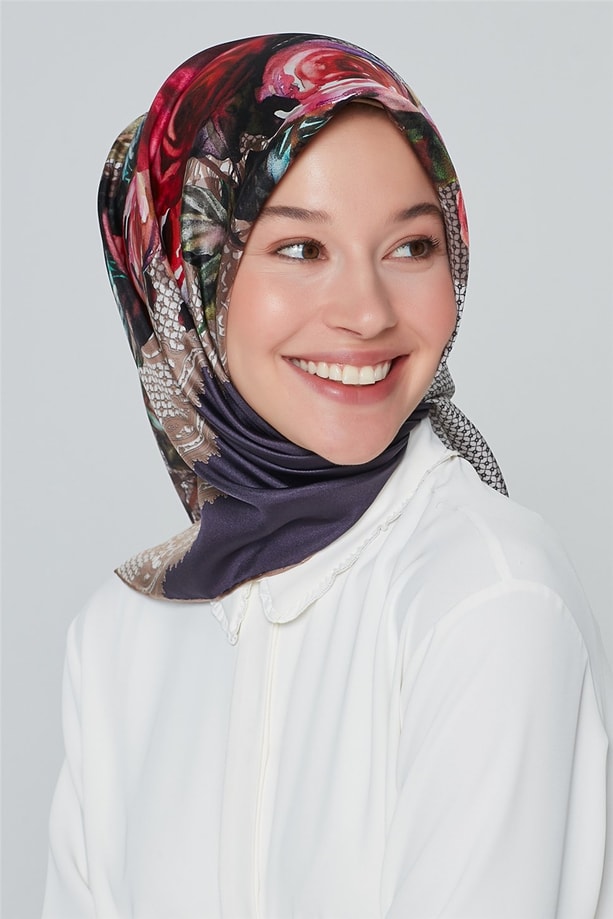 Armine Nostalji Twill İpek Eşarp 18Ya4513 33