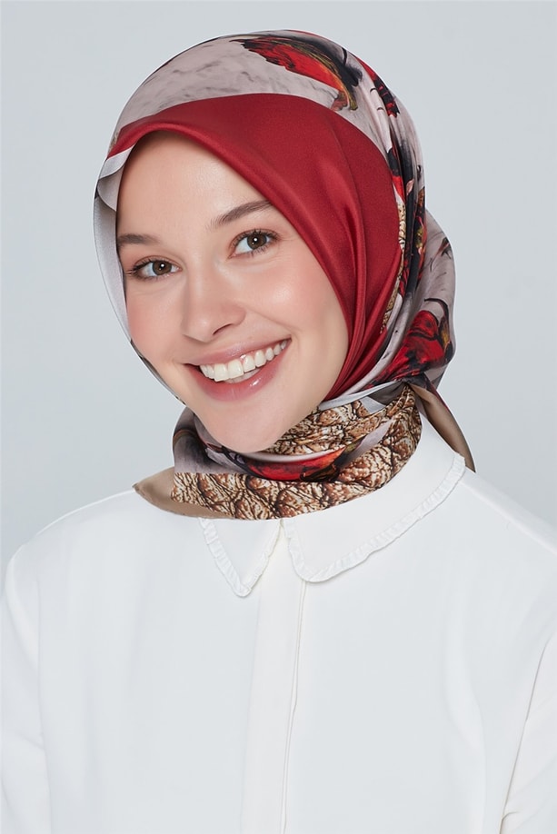 Armine Nostalji Twill İpek Eşarp 18Ya4533 10
