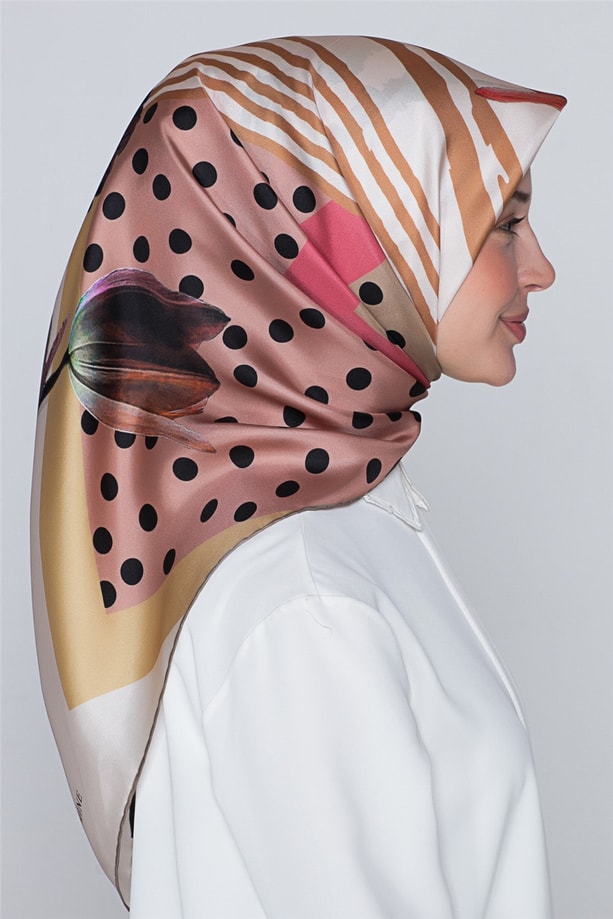Armine Nostalji Twill İpek Eşarp 18Ya7297 08