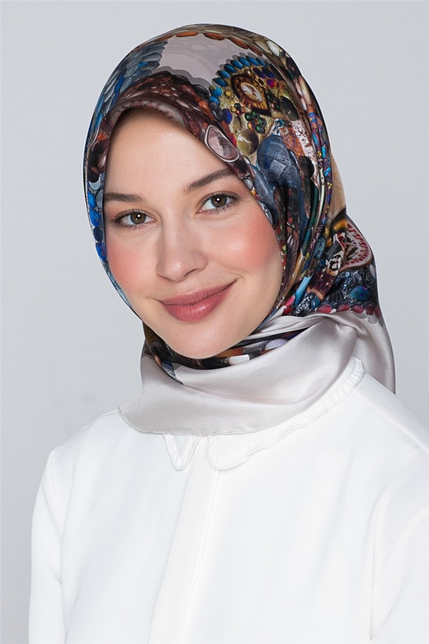 Armine Nostalji Twill İpek Eşarp 18Ya7405 15