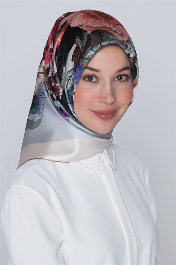 Armine Nostalji Twill İpek Eşarp 18Ya7580 06