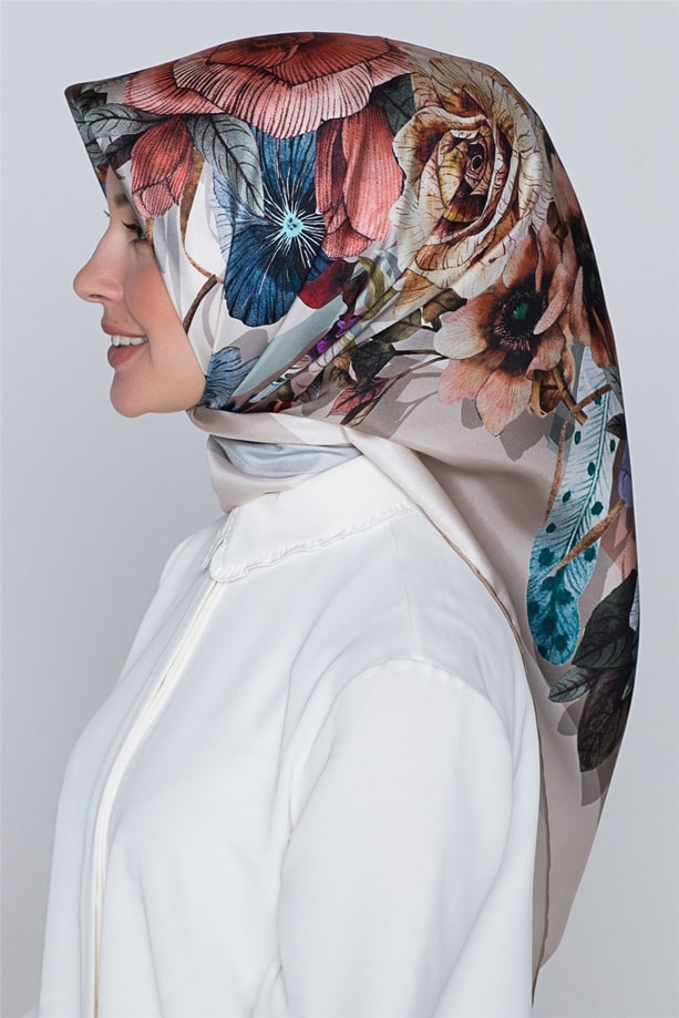 Armine Nostalji Twill İpek Eşarp 18Ya7580 06