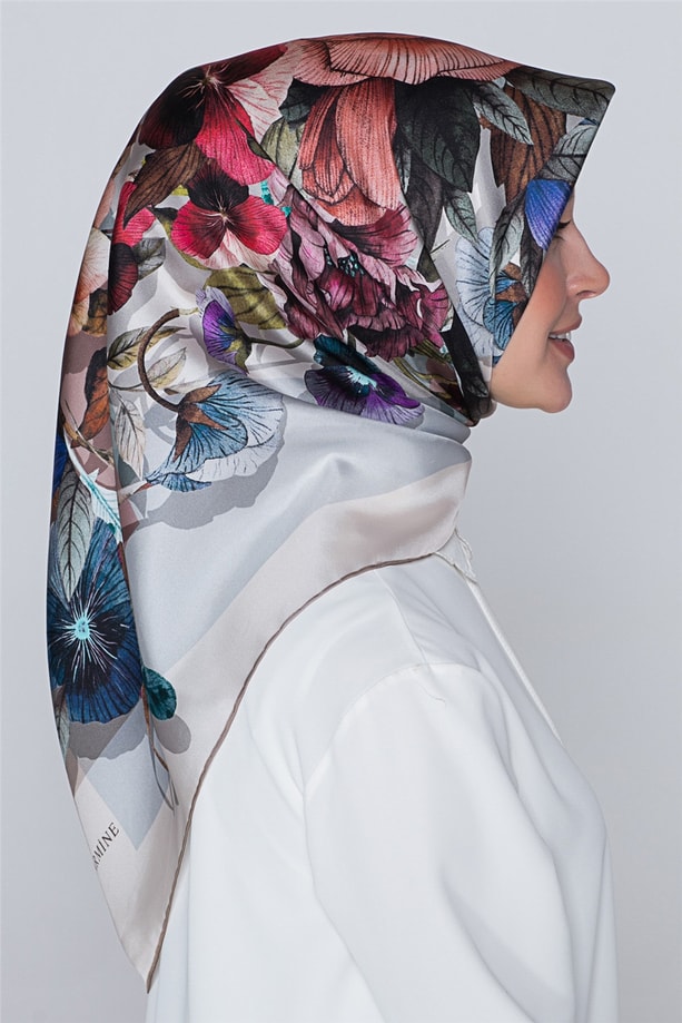 Armine Nostalji Twill İpek Eşarp 18Ya7580 06