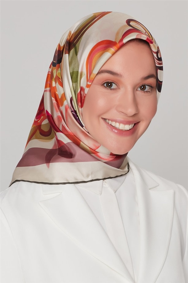 Armine Nostalji Twill İpek Eşarp 18Ya7938 09