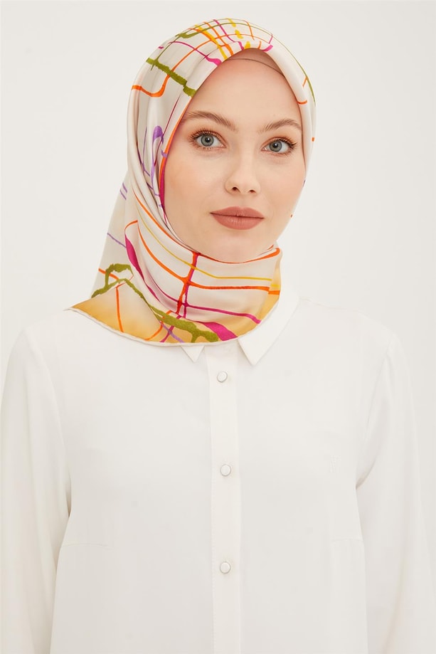 Armine Twill İpek Eşarp 23Ya8948 08