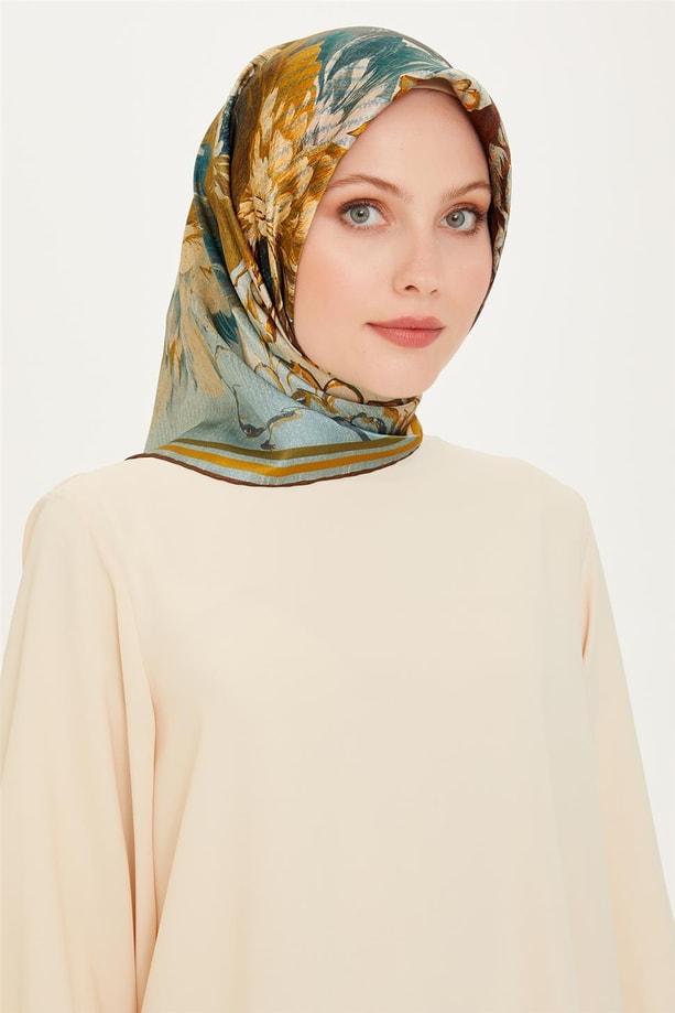 Armine Twill Saf İpek Eşarp 9220D 03