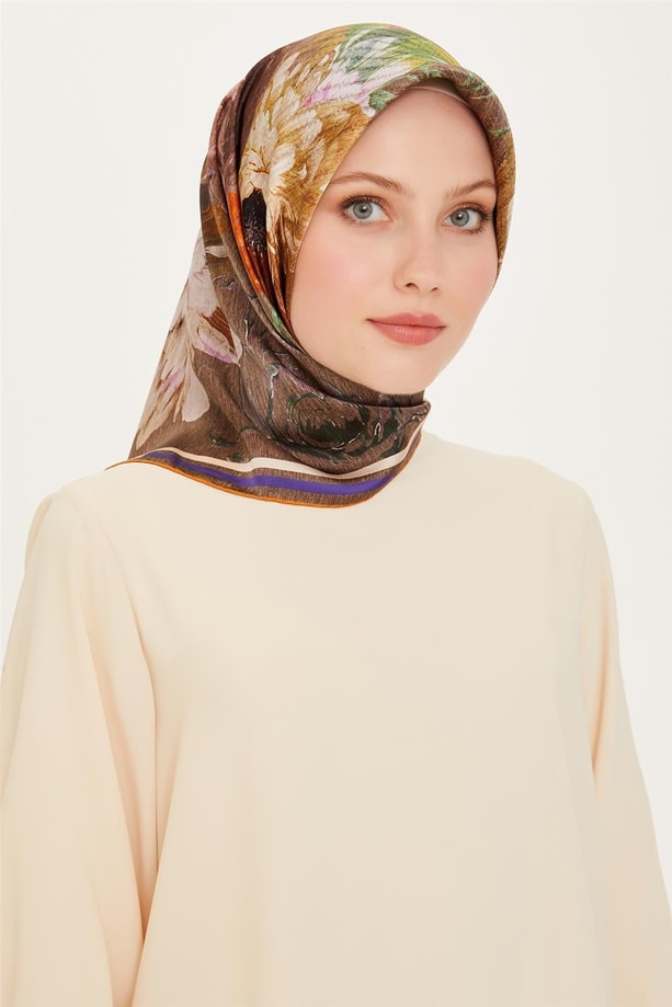 Armine Twill Saf İpek Eşarp 9220D 36