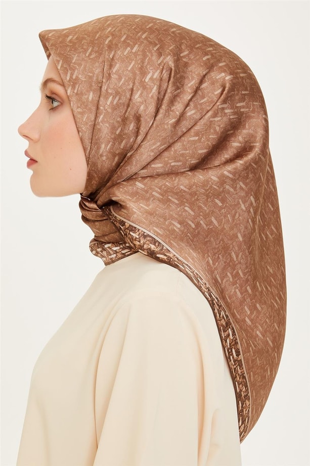 Armine Twill Saf İpek Eşarp 9230D 01